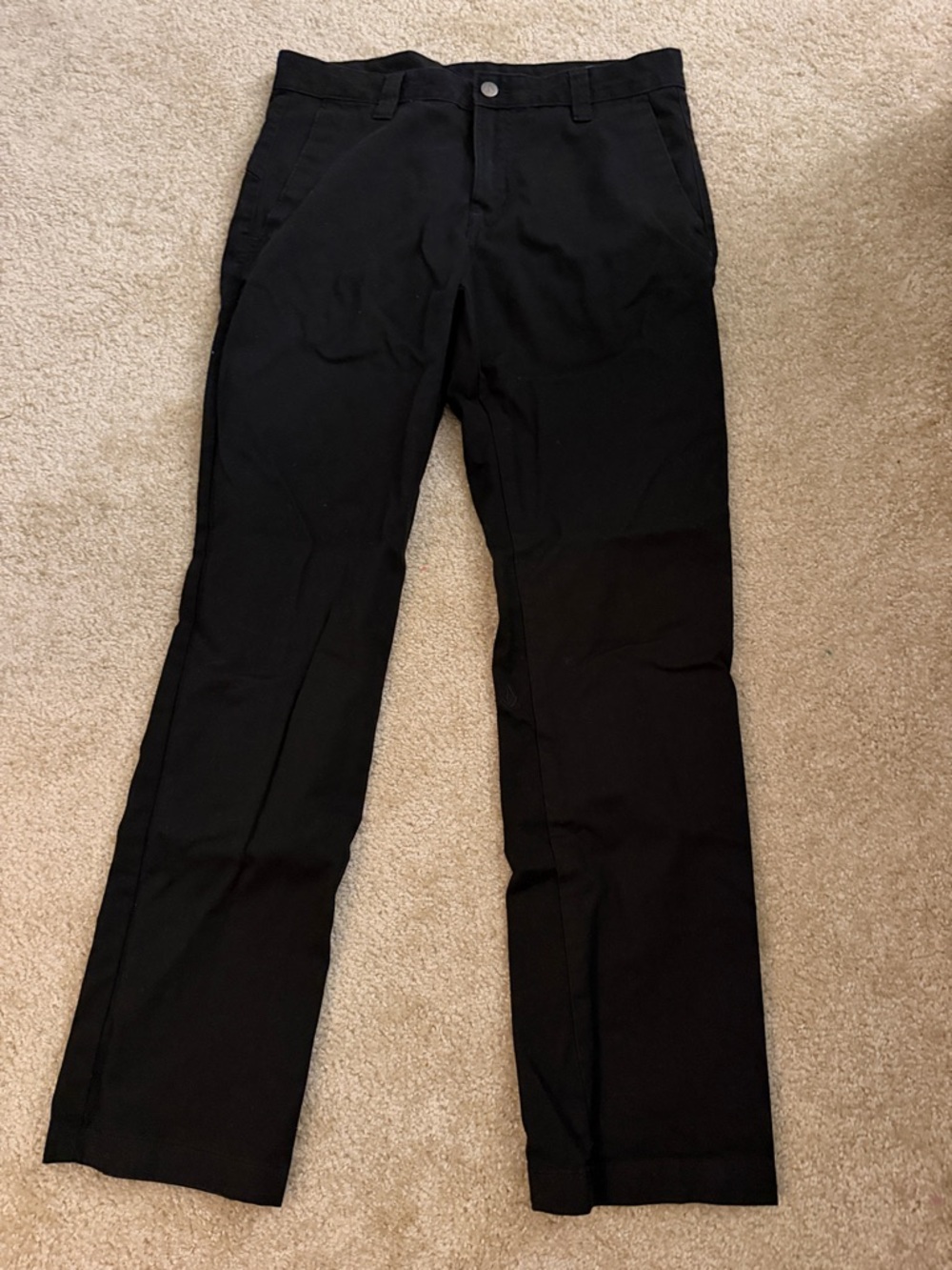 Men's Volcom Black Straight-Leg Dress Pants